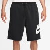 Nike Men's  Sportswear Club Fleece Baseball Shorts In Black/black/white