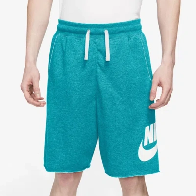 Nike Mens  Club Alumni Shorts In White/green