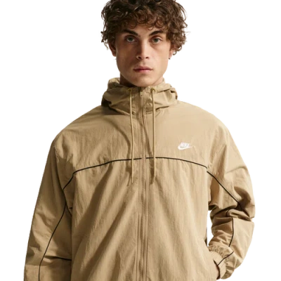 Nike Mens  Club Athlete Hooded Jacket In Brown