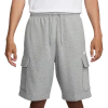 Nike Mens  Club Basketball Cargo Shorts In White/dark Grey Heather/light Smoke Grey