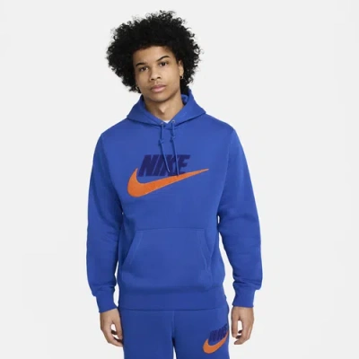 Nike Mens  Club Basketball Chnl Ftra Pullover In Blue