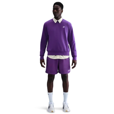 Nike Mens  Club Basketball Crew In Purple