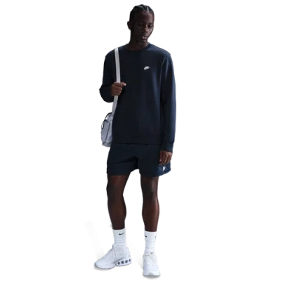 Nike Mens  Club Basketball Crew In Gray