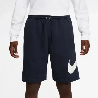 Nike Mens  Club Basketball Graphic Shorts In Blue