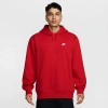 Nike Club Fleece Pullover Hoodie In University Red/university Red/white
