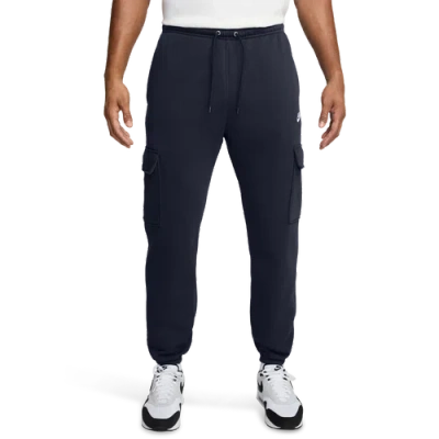 Nike Club Fleece Cargo Sweatpants In Black