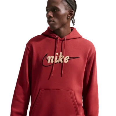 Nike Men's  Sportswear Club Fleece Hoodie In Red
