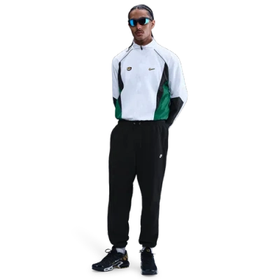 Nike Mens  Club Cuff Fleece Pants In White