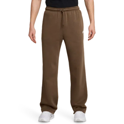 Nike Mens  Club Fleece Bungee Pants In Brown