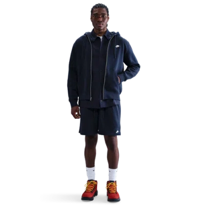 Nike Mens  Club Flow French Terry Shorts In Blue