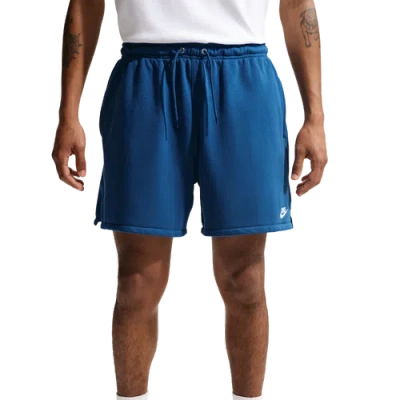 Nike Mens  Club Flow French Terry Shorts In Blue