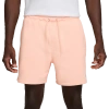 Nike Men's Club French Terry Flow Shorts In Washed Coral/white