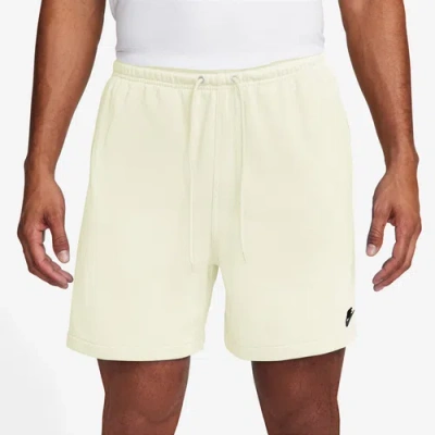 Nike Mens  Club Flow Futura Shorts In Sail/black