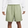 Nike Men's Club Flow Relaxed-fit 6" Drawstring Shorts In Oil Green/white