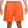Nike Mens  Club Flow Shorts In Safety Orange/white