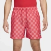 Nike Men's Club Flow Shorts In University Red/white