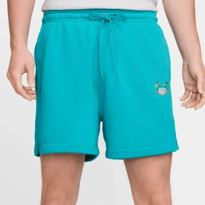 Nike Mens  Club Ft Flow Vibes Shorts In White/dusty Cactus