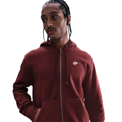 NIKE MENS NIKE CLUB FULL-ZIP HOODIE