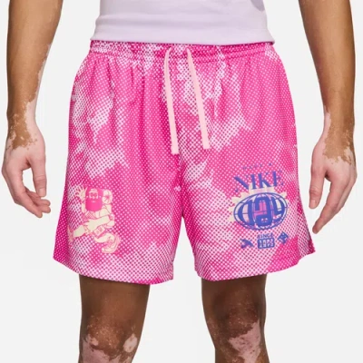 Nike Mens  Club Mesh Flow Dayhike Shorts In Alchemy Pink/medium Soft Pink