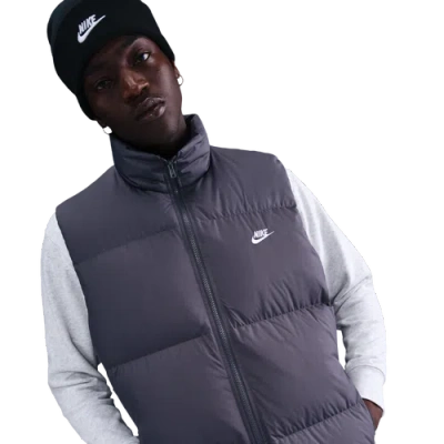 Nike Mens  Club Puffer Vest 550 In Gray