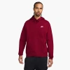 Nike Men's  Sportswear Club Fleece Pullover Hoodie In Team Red/white/team Red