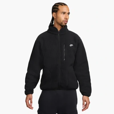 Nike Mens  Club Seasonal Winter Jacket In Black/white