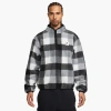 Nike Mens  Club Seasonal Winterized All Over Print Half-zip In Black/white/smoke Grey/white