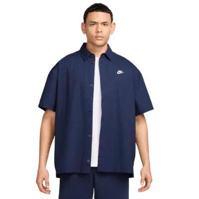 NIKE MENS NIKE CLUB SHORT SLEEVE BUTTON T-SHIRT