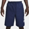 Nike Men's Club Woven Shorts In Midnight Navy/white