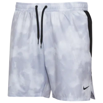 Nike Mens  Contend 7” Volley Boxer Print Shorts In Blue