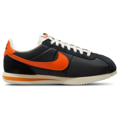 Nike Mens  Cortez In Black/safety Orange/sail
