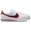 Nike Cortez Leather Sneakers In White And Red In Brown/white