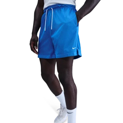 Nike Mens  Dri-fit 5" Mesh Shorts In Blue