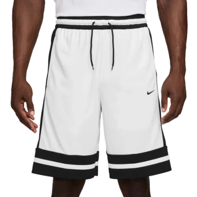 Nike Dri-fit 10 Game Classic Basketball Shorts In White