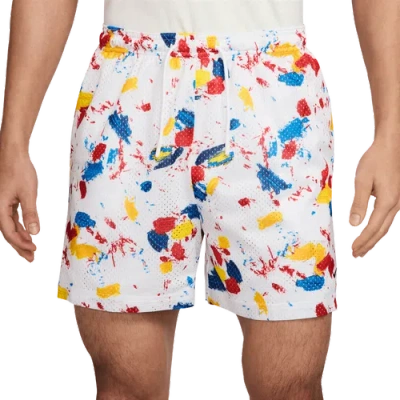 Nike Mens  Dri-fit Practice Mesh 5" Short In White