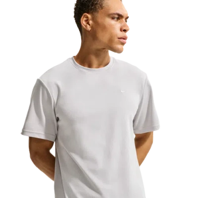 Nike Men's Primary Dri-fit Short-sleeve Versatile Top In Gray