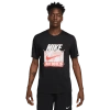 Nike Mens  Dri-fit Run Energy T-shirt In Black/picante Red
