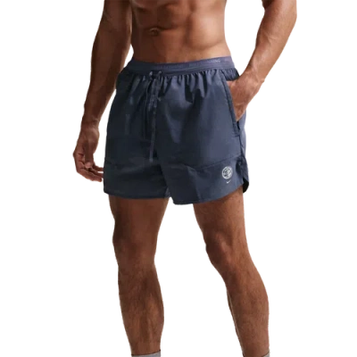 Nike Mens  Drifit Stride 5" Brief Lined Short In Blue
