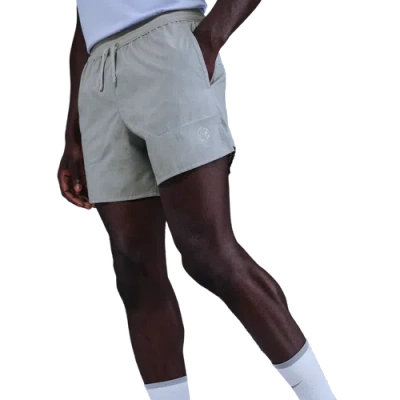 Nike Mens  Drifit Stride 5" Brief Lined Short In Gray