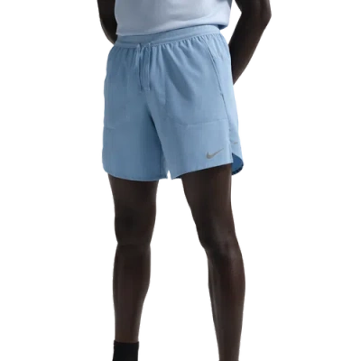 Nike Mens  Drifit Stride 7in Brief-lined Short In Blue