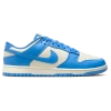 Nike Dunk Low Retro Casual Shoes Size 7.5 Leather In White/carolina/red