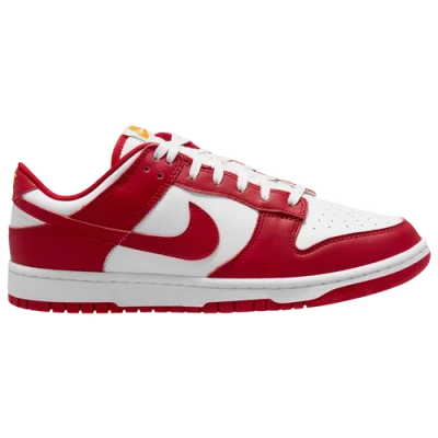Nike Mens  Dunk Low In White/red/gold