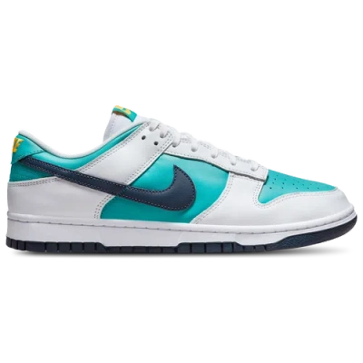 Nike Mens  Dunk Low In White/teal/pink