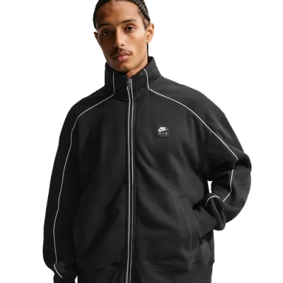 Nike Men's Air Fleece Track Jacket In Black