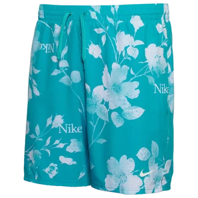 Nike Mens  Fine Floral 7" Shorts In Multi