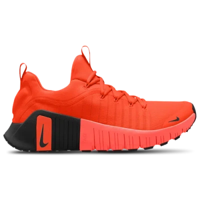 Nike Mens  Free Metcon 6 In Black/hyper Orange/hyper Crimson