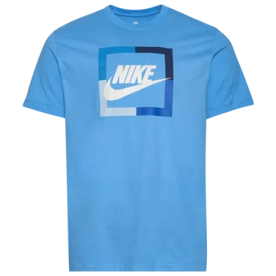 Nike Mens  Futura Block T-shirt In Blue