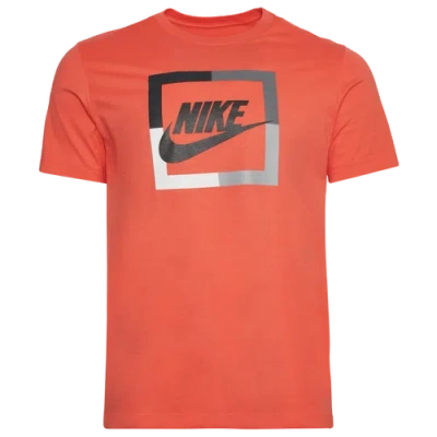Nike Mens  Futura Block T-shirt In Orange
