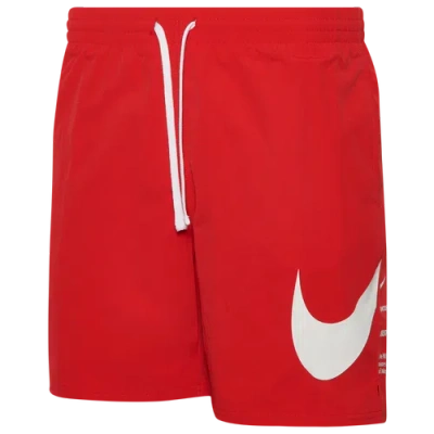 Nike Mens  Gfx 7" Volley Shorts In White/red