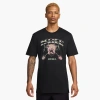 Nike Bulldog Graphic T-shirt In Black/orange